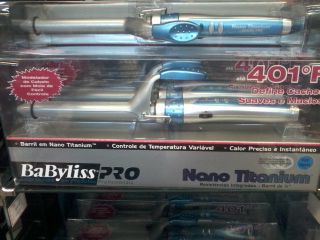 Modelador de cachos Babyliss Pro Nano Titanium Barril 25mm