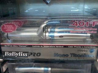 Modelador de cachos Babyliss Pro Nano Titanium Barril 32mm