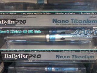 Cone Barril cônico de 25mm Babyliss Pro Nano Titanium