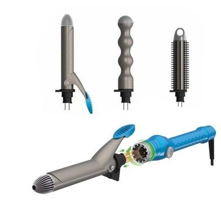 MODELADOR DE CACHOS 25MM BABYLISS PRO NANO TITANIUM 3 EM 1 LOCK 'N STYLE